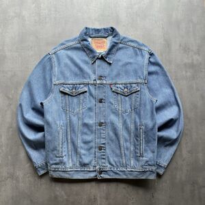 Levi’s 70507 Denim Trucker Jacket Large Vintage Style Light Wash